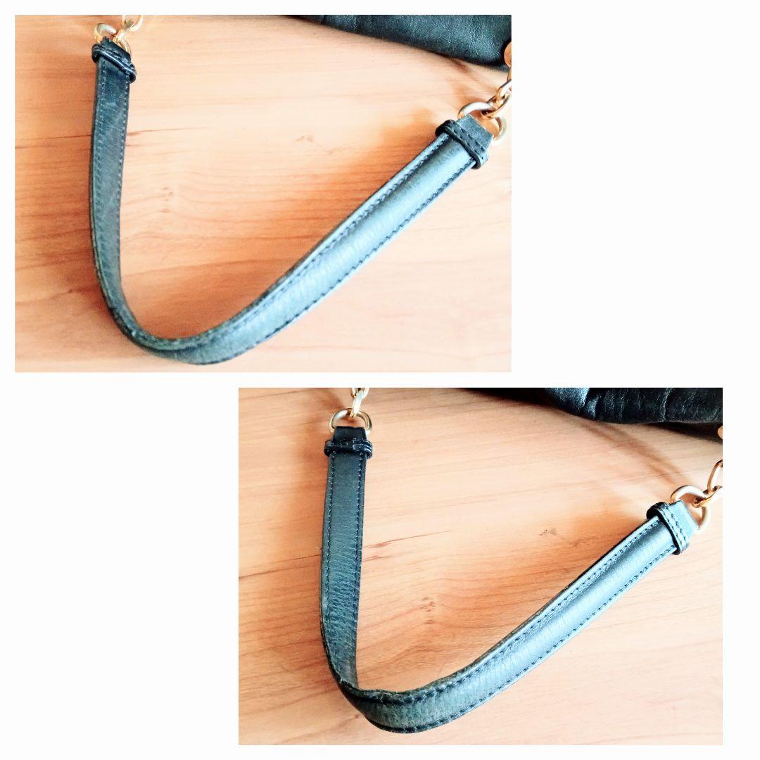 良品 マックスマーラ ヴィンテージ 本革 レザー ショルダー ハンドバッグ 鞄