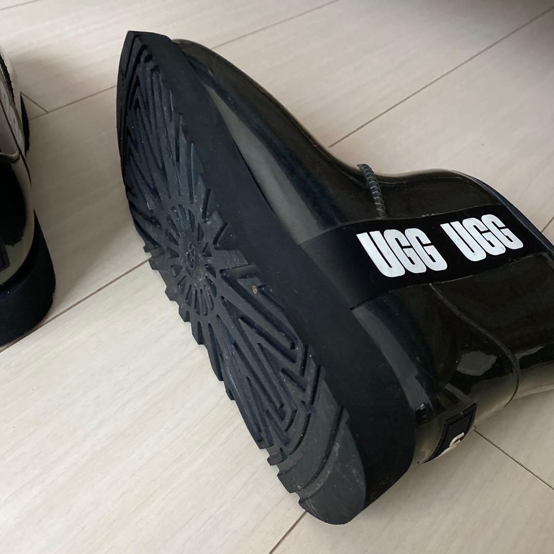 ニコちゃんUGG ブラック ムートンブーツ