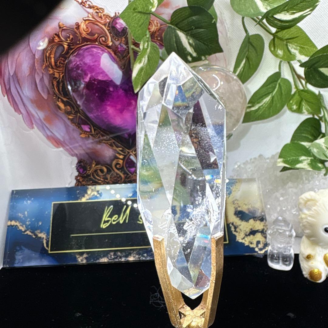 水晶多面カット♡トーチ♡ロウソク♡No.1358