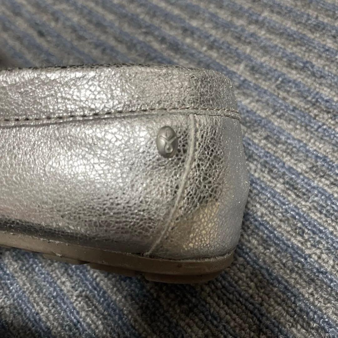 未使用 EMU モカシン シープスキン シルバー 24㎝