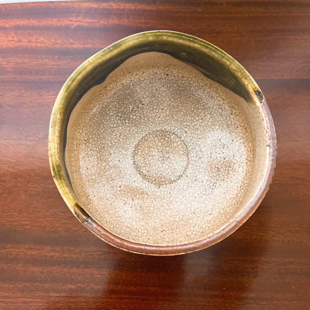 加藤春暁（造）織部焼茶碗 時代箱 仕覆 宝暦 江戸時代後期 茶道具