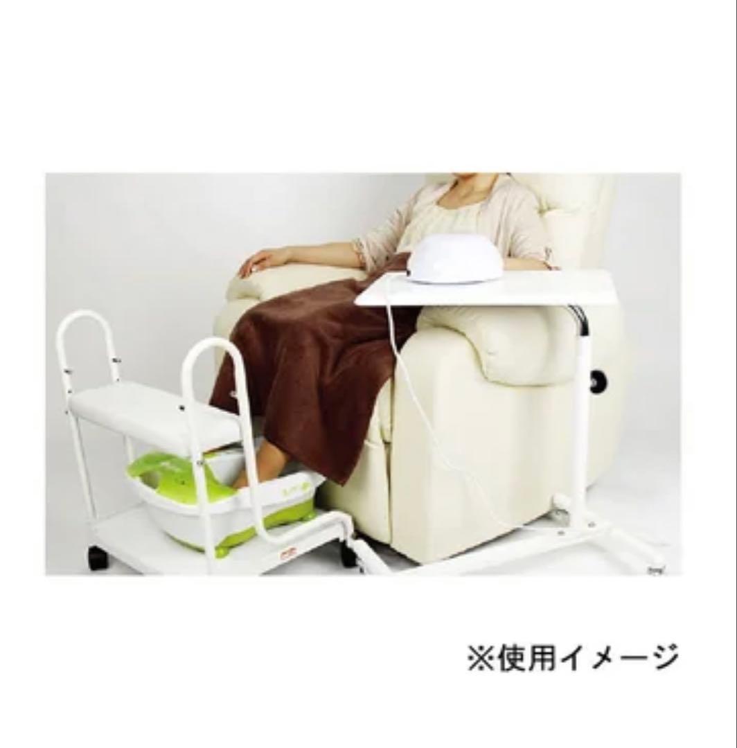 新品未使用⭐️エトゥベラシンプルテーブル 回転　昇降　ネイルサロン　サイド