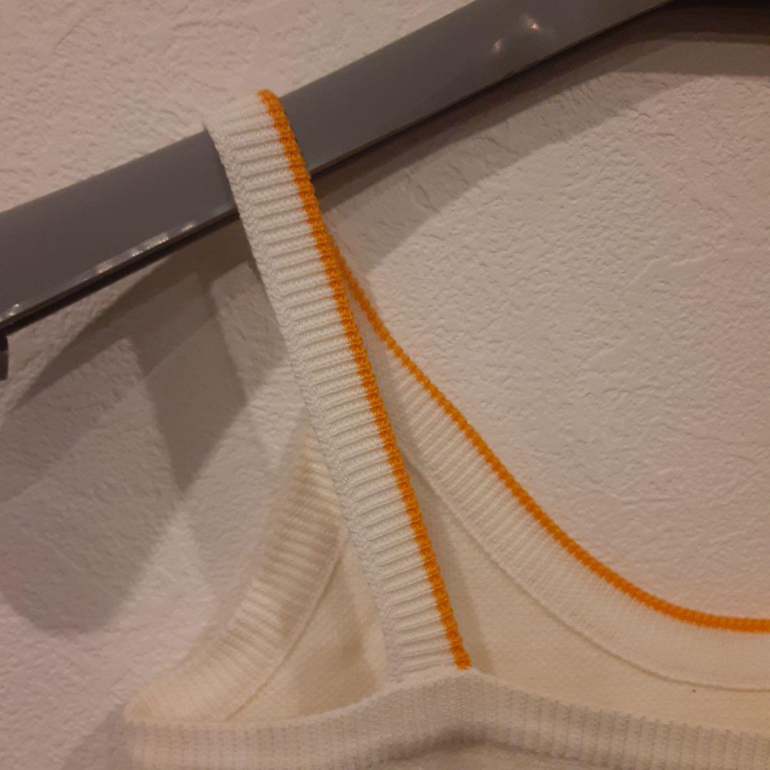 クリスチャン・ディオール CD タンクトップ オレンジ 水着 キャミソール