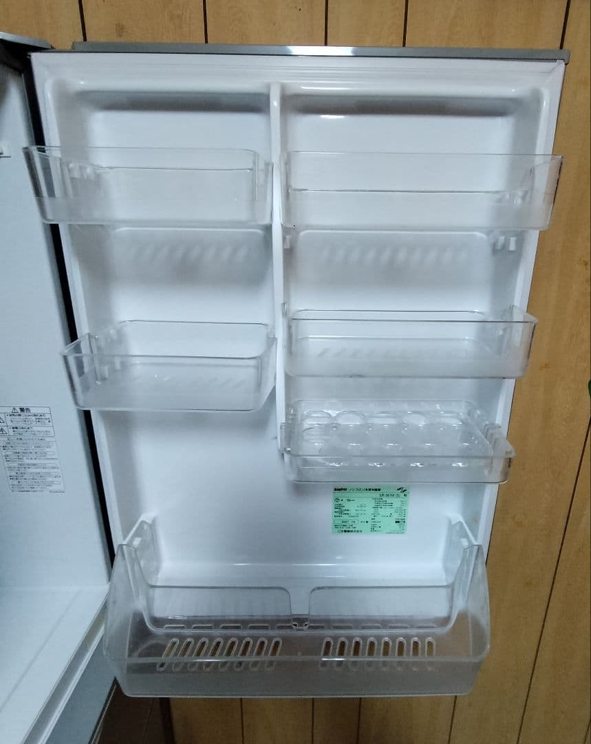 SANYO ノンフロン冷蔵庫 SR-361ML(S)中古美品