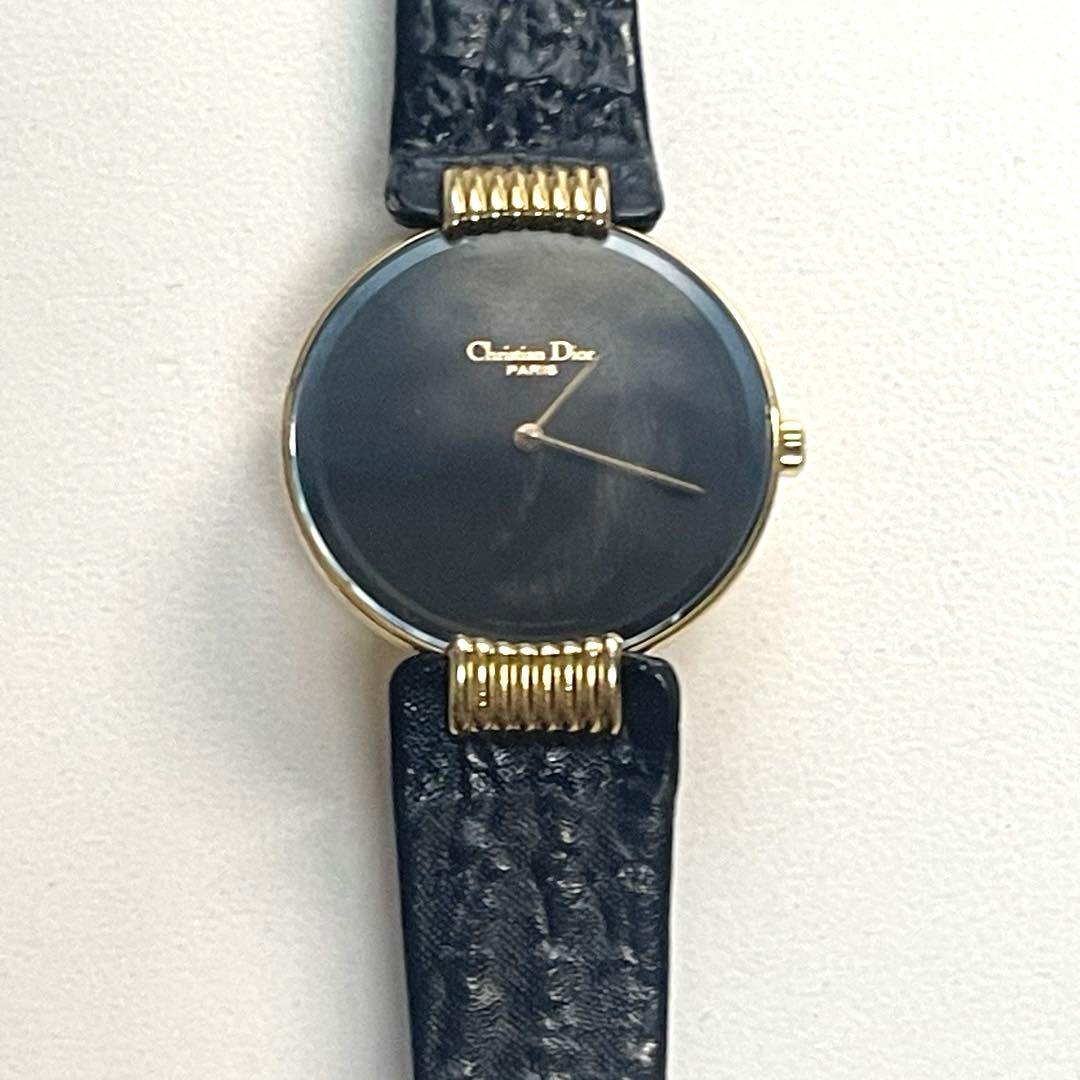 稼動品　Christian Dior ディオール　クォーツ時計 黒