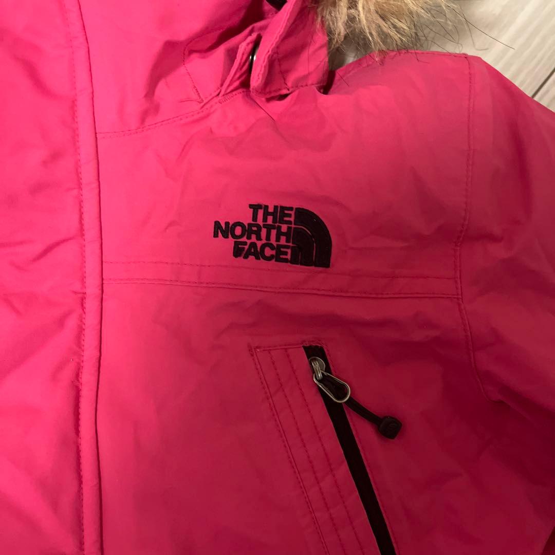 美品　TH NORTH FACEダウンジャケット ピンク　キッズ110