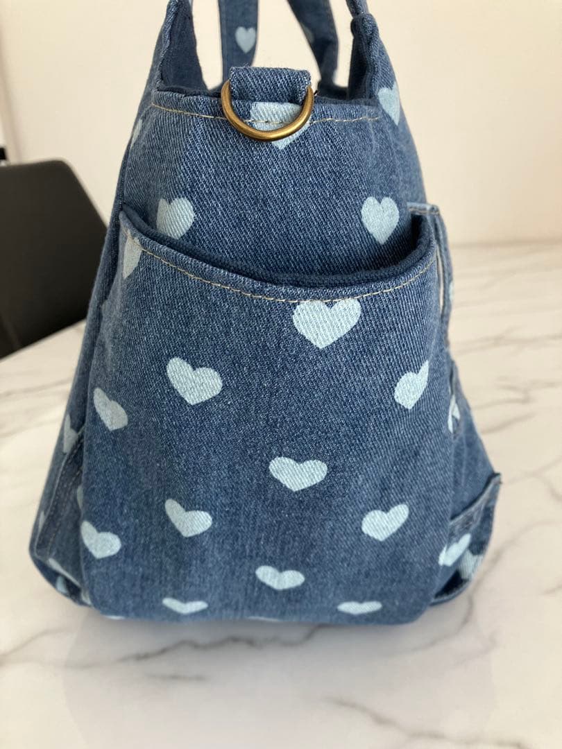 1040 ローザ　デニムリメイクバック　ハンドメイド