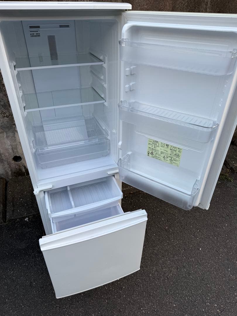 2016年式 167L SHARP 冷蔵庫 SJ-S17B-HG