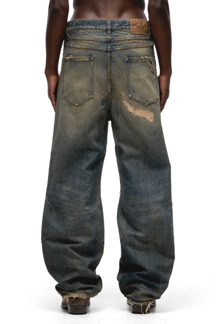 パンツ NO/FAITH STUDIOS SQUARE PATCH CUT / IND