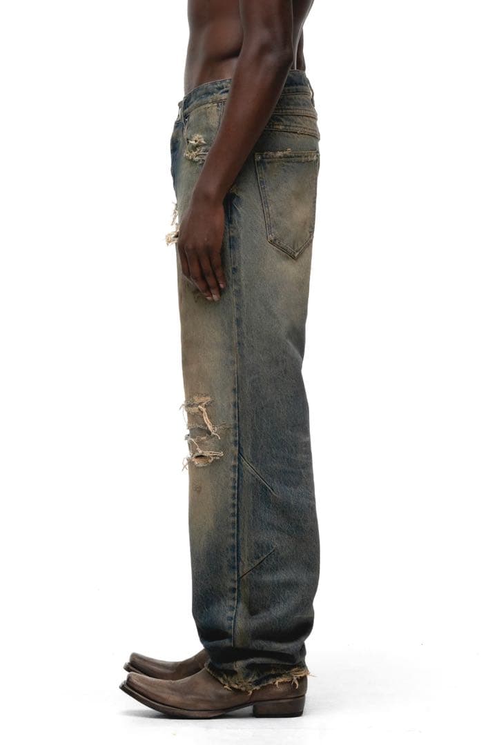 パンツ NO/FAITH STUDIOS SQUARE PATCH CUT / IND