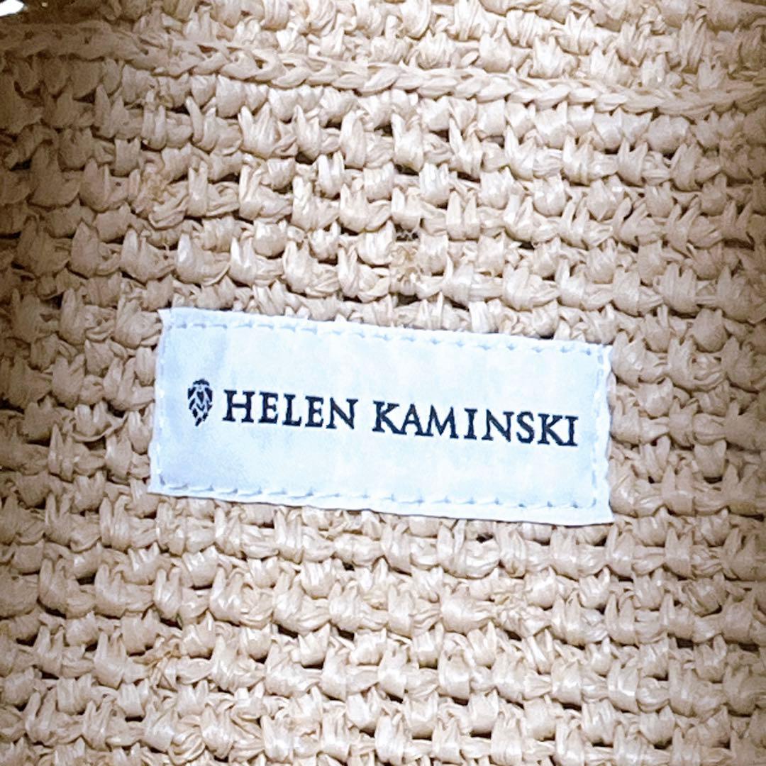 極美品【ヘレンカミンスキー】かごバッグ ラフィア編み トートバッグ バケツ