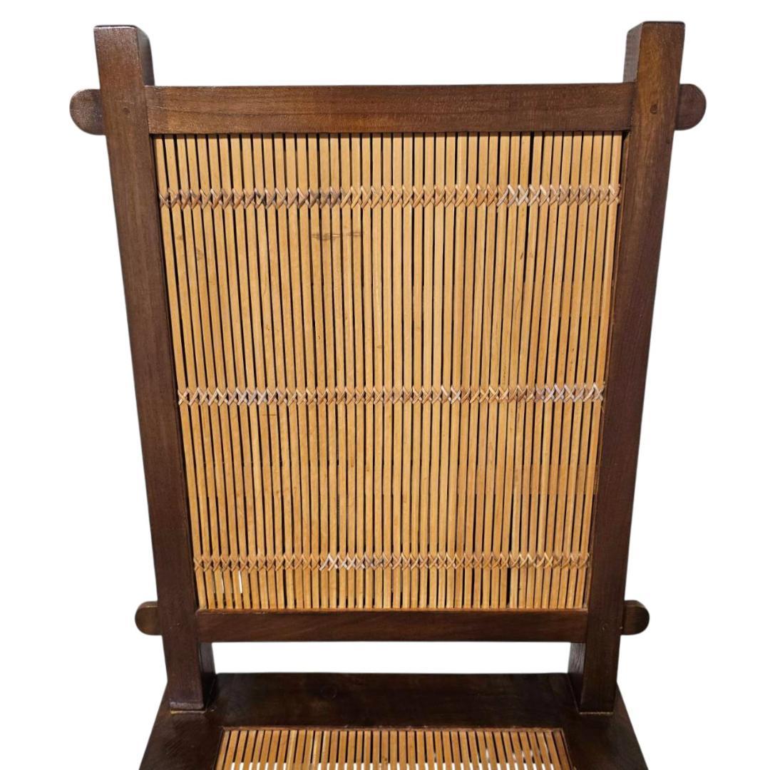 バンブーチェア② 竹×無垢材 アンティーク調 ダイニングチェア 和モダン