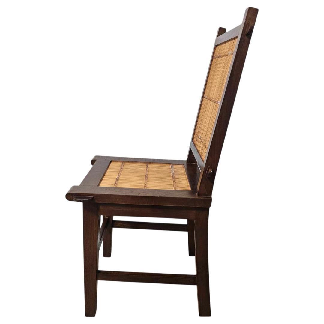 バンブーチェア② 竹×無垢材 アンティーク調 ダイニングチェア 和モダン