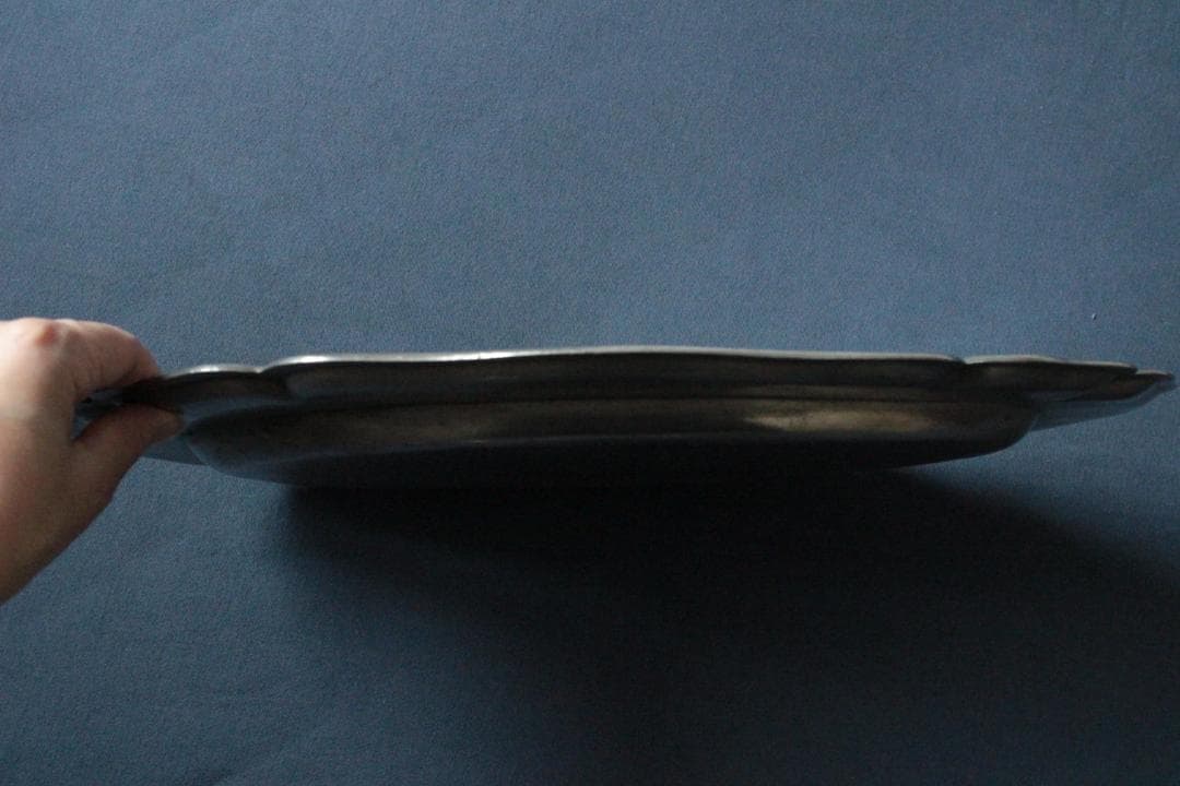 エタンオーバルプレート大/フランスアンティークアクセサリートレイ