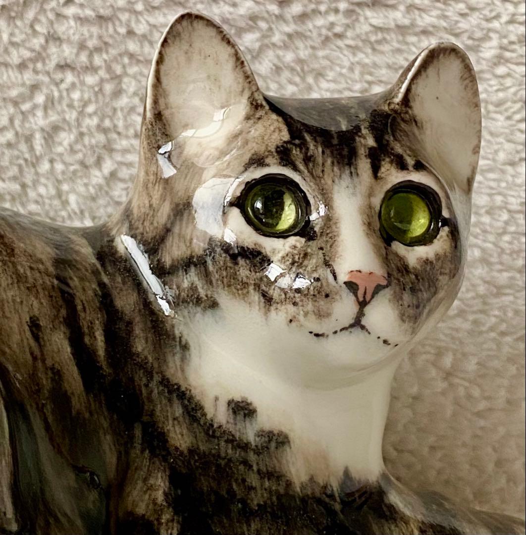 サイズ5 ウィンスタンレイキャット ケンジントンキャット 黄緑色の瞳 キジトラ猫