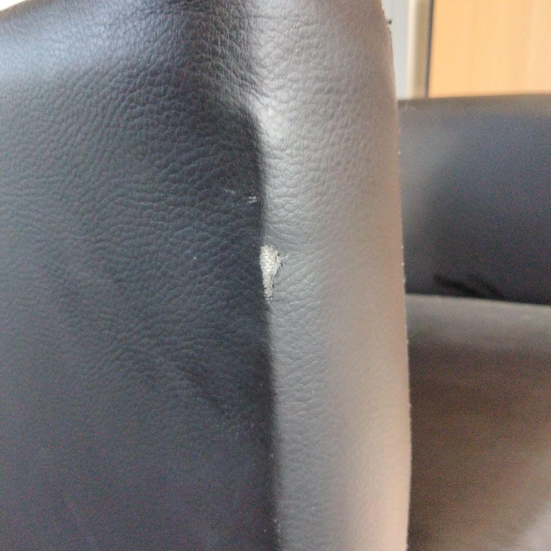 10 IKEA　合皮レザー　アームチェア　1人掛けソファ