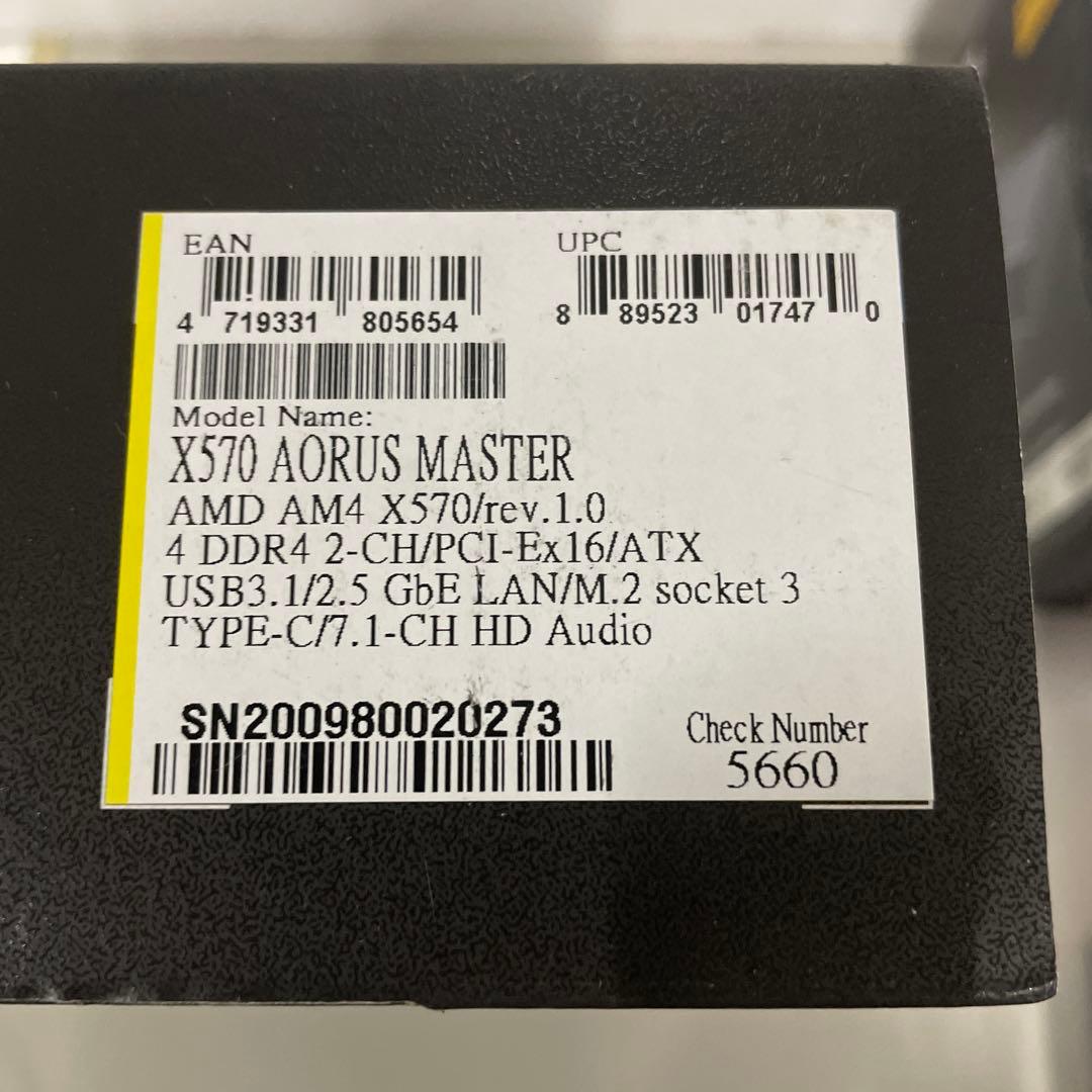 マザーボード Aorus X 570 AORUS MASTER