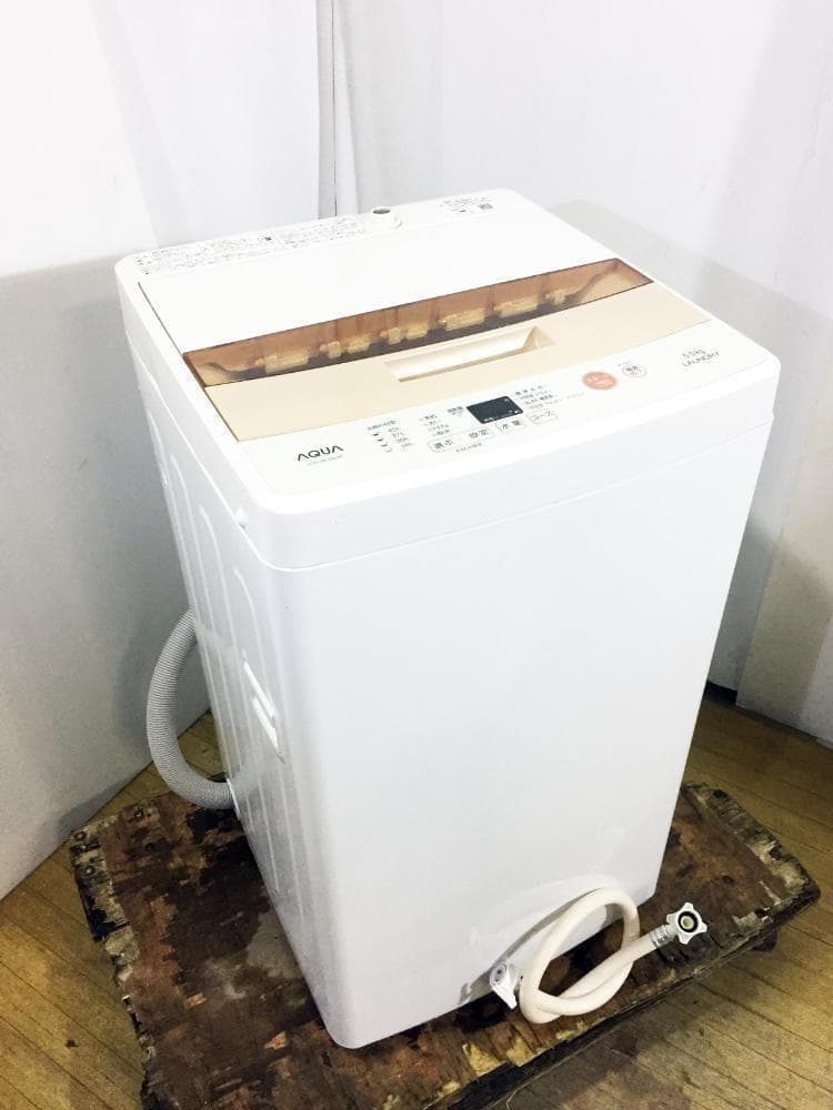 30日迄！AQUA 5㎏ 洗濯機【AQW-BK50E】