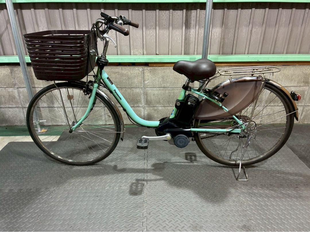 №8500電動自転車 パナソニック ビビDX 26インチ バッテリー大容量！