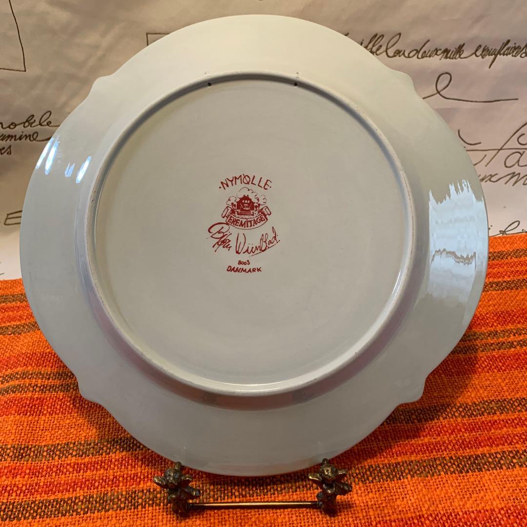 ビヨンヴィンブラッド　ビンテージ・ニモール窯の題名エルミタージュのレアな絵皿！