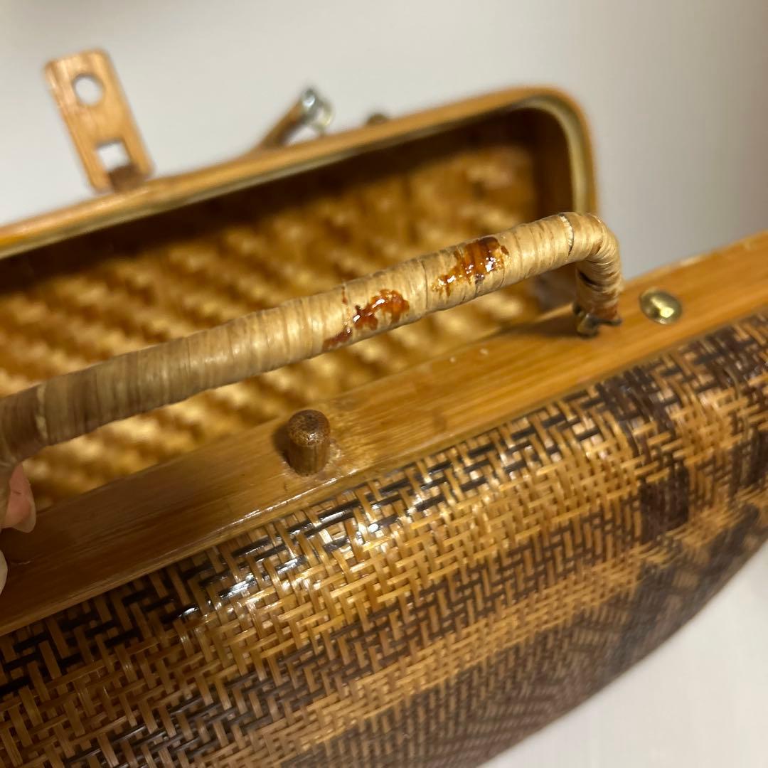 高級竹編みバッグカバン