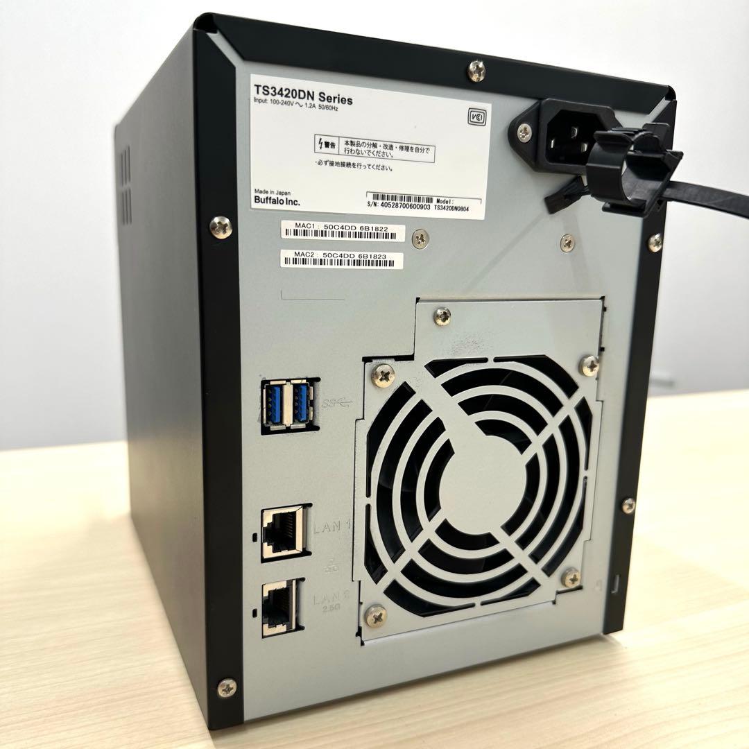 外付けハードディスク・ドライブ BUFFALO TeraStation 8TB TS3420DN0804