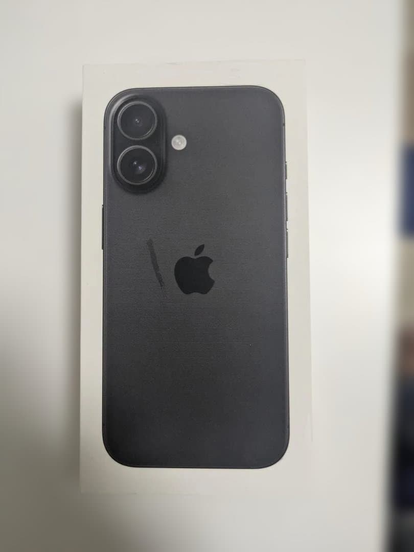 [New] iPhone 16 ブラック（箱と充電ケーブル付き）