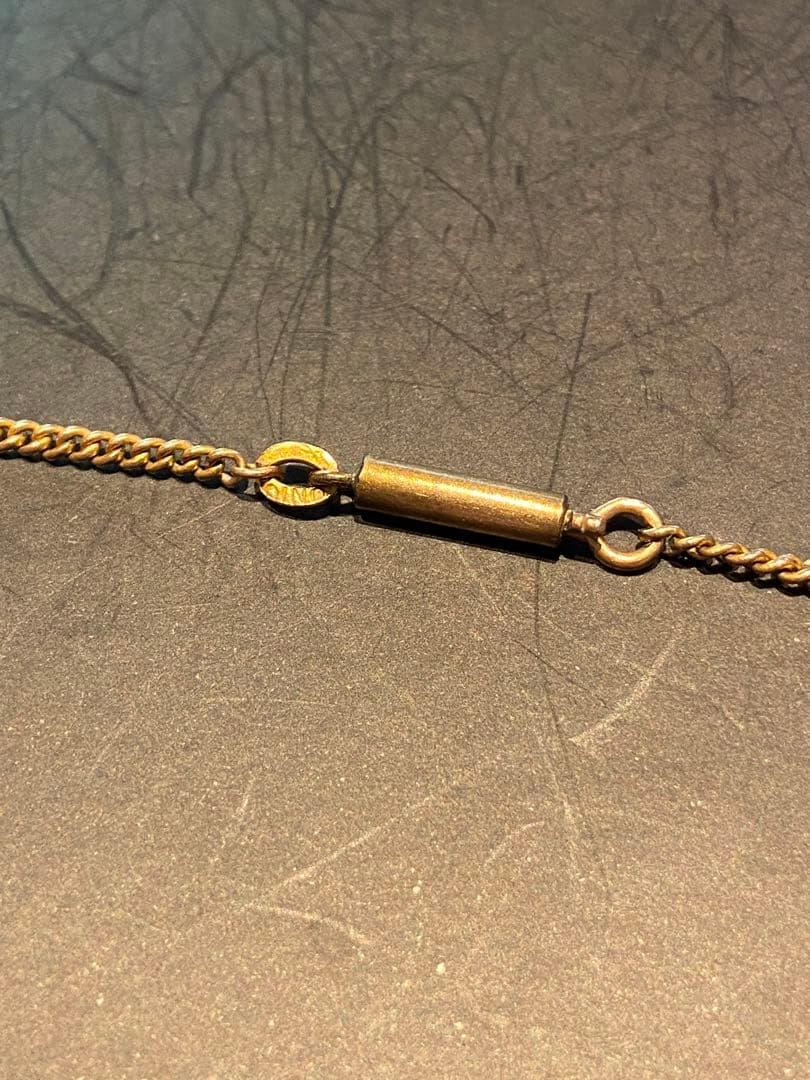 アンティークジュエリー　9金　ガーネット　ネックレスk