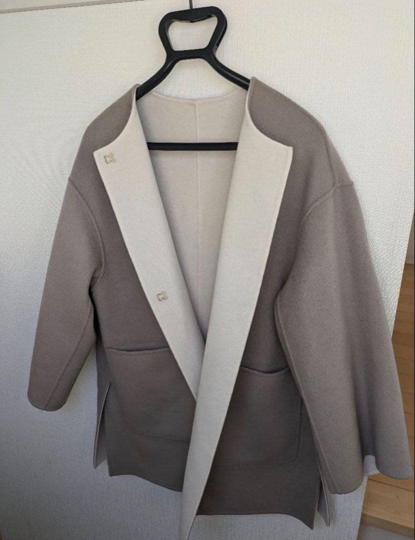 UNITED ARROWS バイカラーリバーミドルコート 38