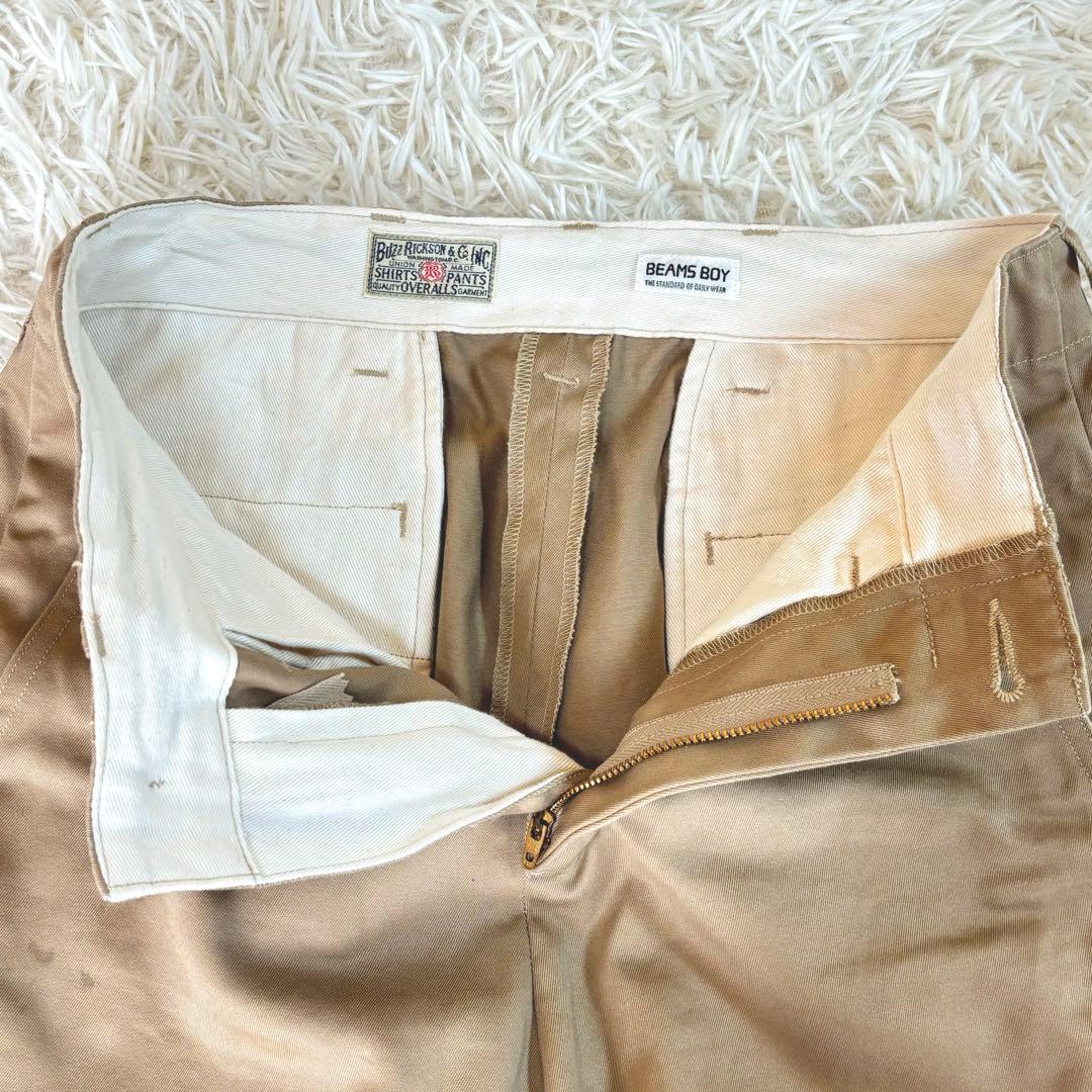 BUZZ RICKSON’S BEAMS BOY 別注 チノパンツ サイズ 00