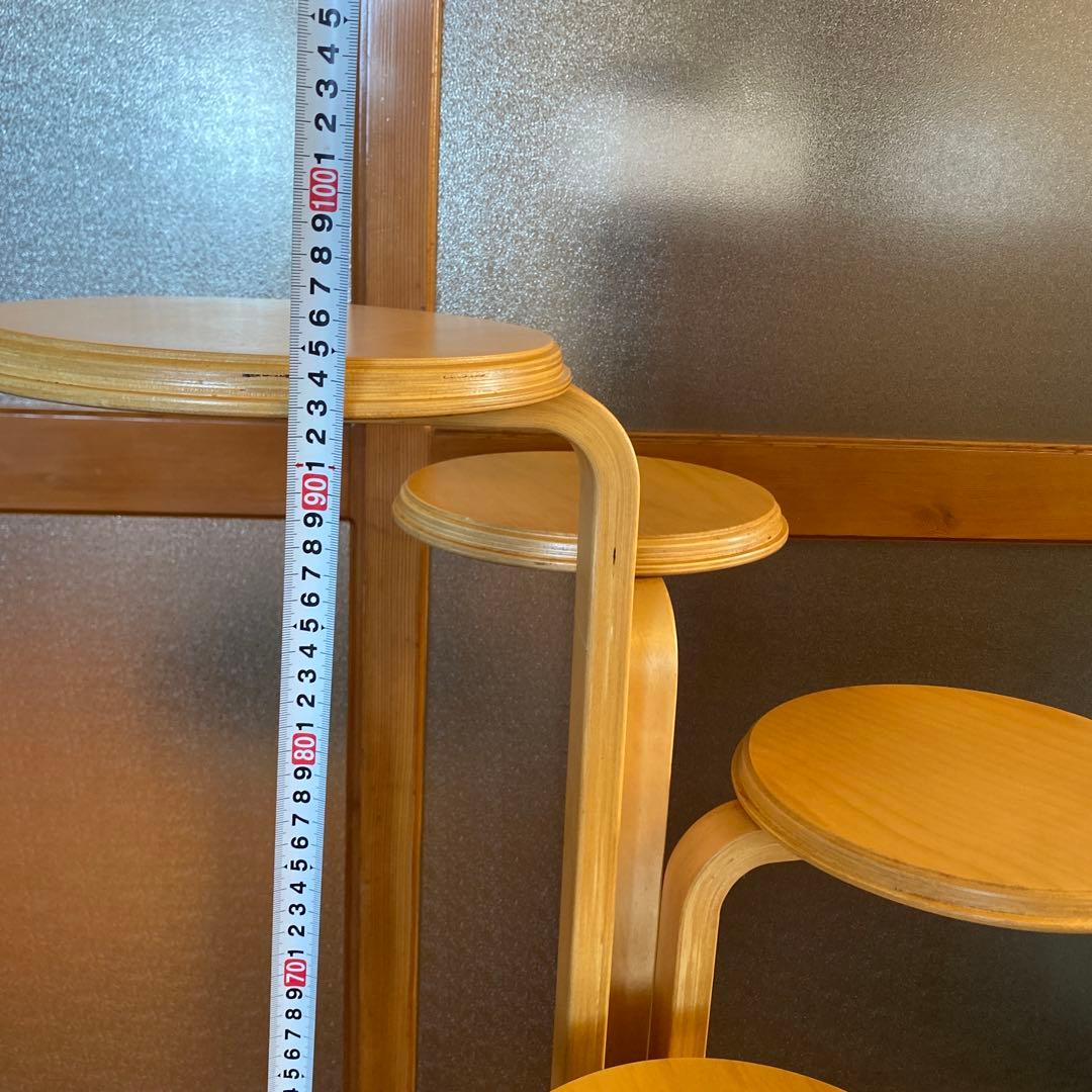 お洒落】木製4連フラワースタンド　小物置き　レトロ