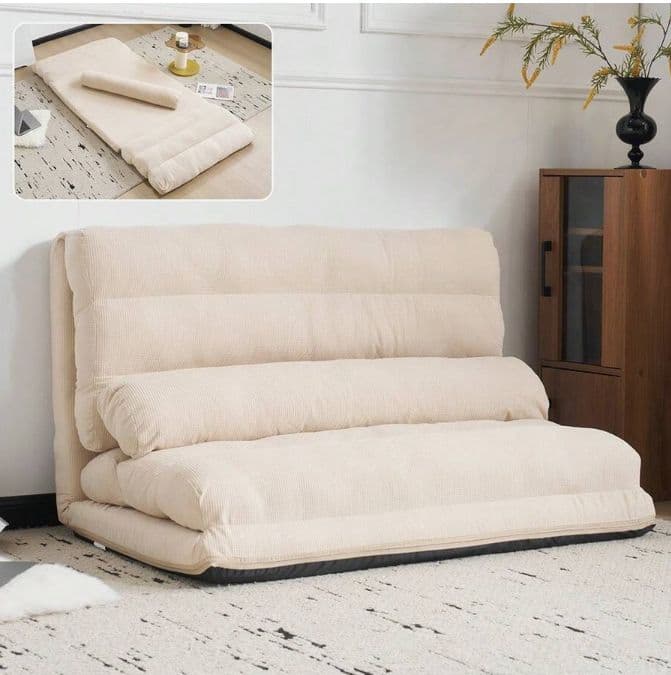 3WAY ソファベッド 2 人掛け 6 段階リクライニング 組立不要