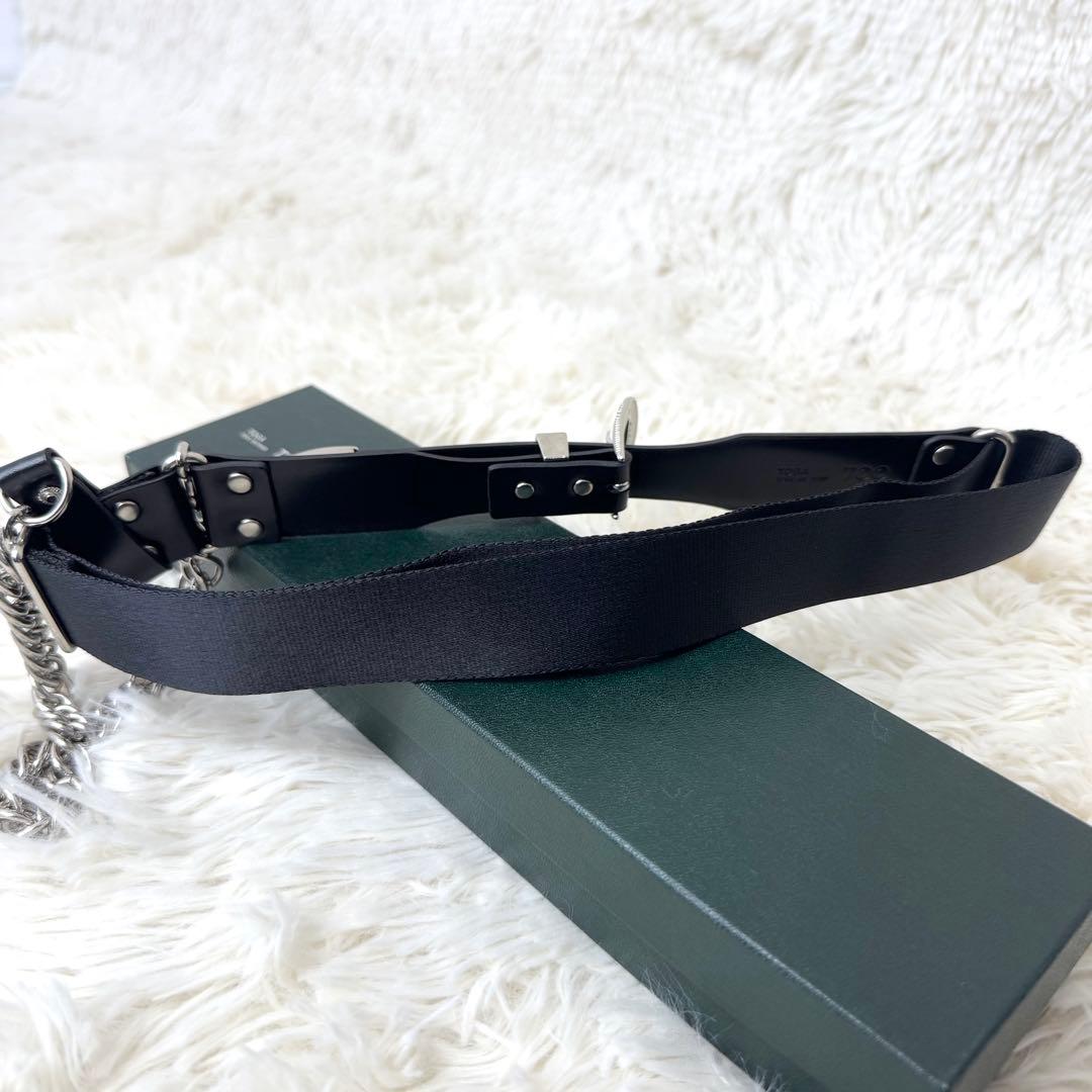 TOGA ARCHIVES TOGA TOO レザーナイロンベルト チェーン