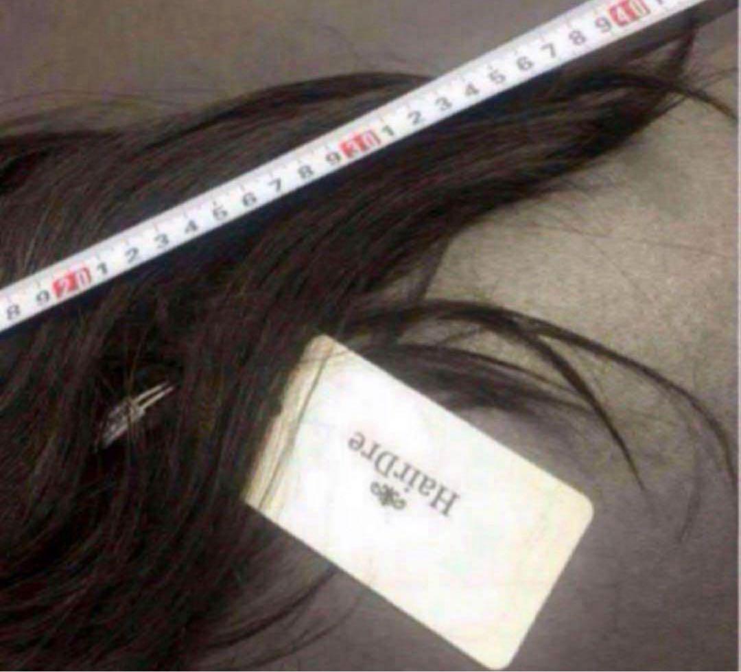 HairDre ヘアドレ　L② 人毛100%ウィッグ ダークブラウン黒茶