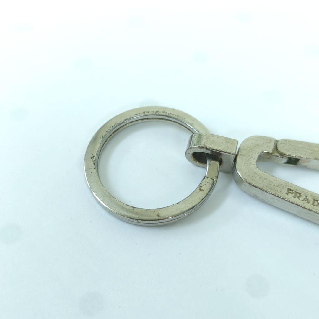 PRADA プラダ カラビナ キーリング キーホルダー シルバーカラー