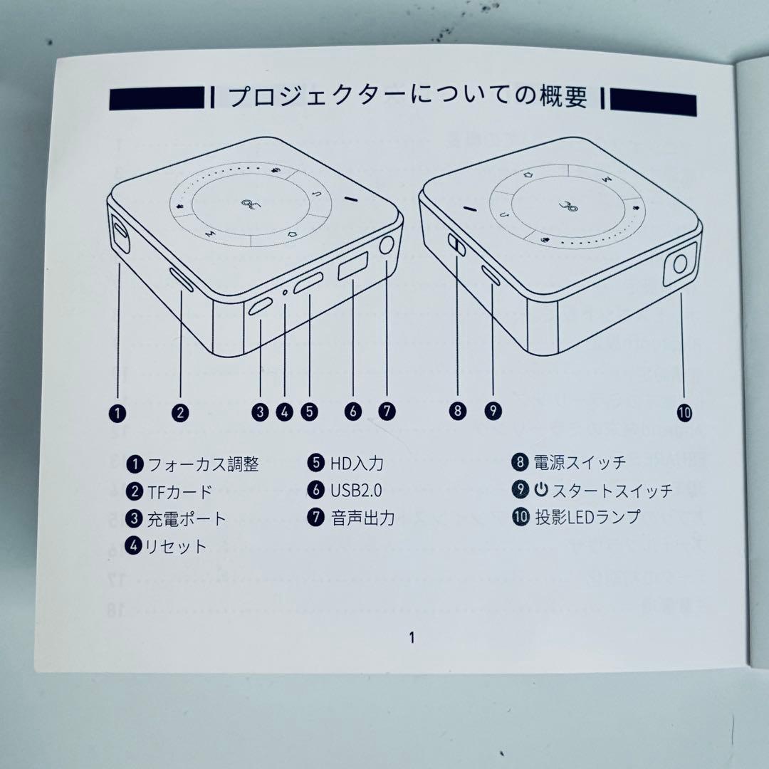 【非売品】CYIN超小型プロジェクター ホームシアター美品 黒Bluetooth