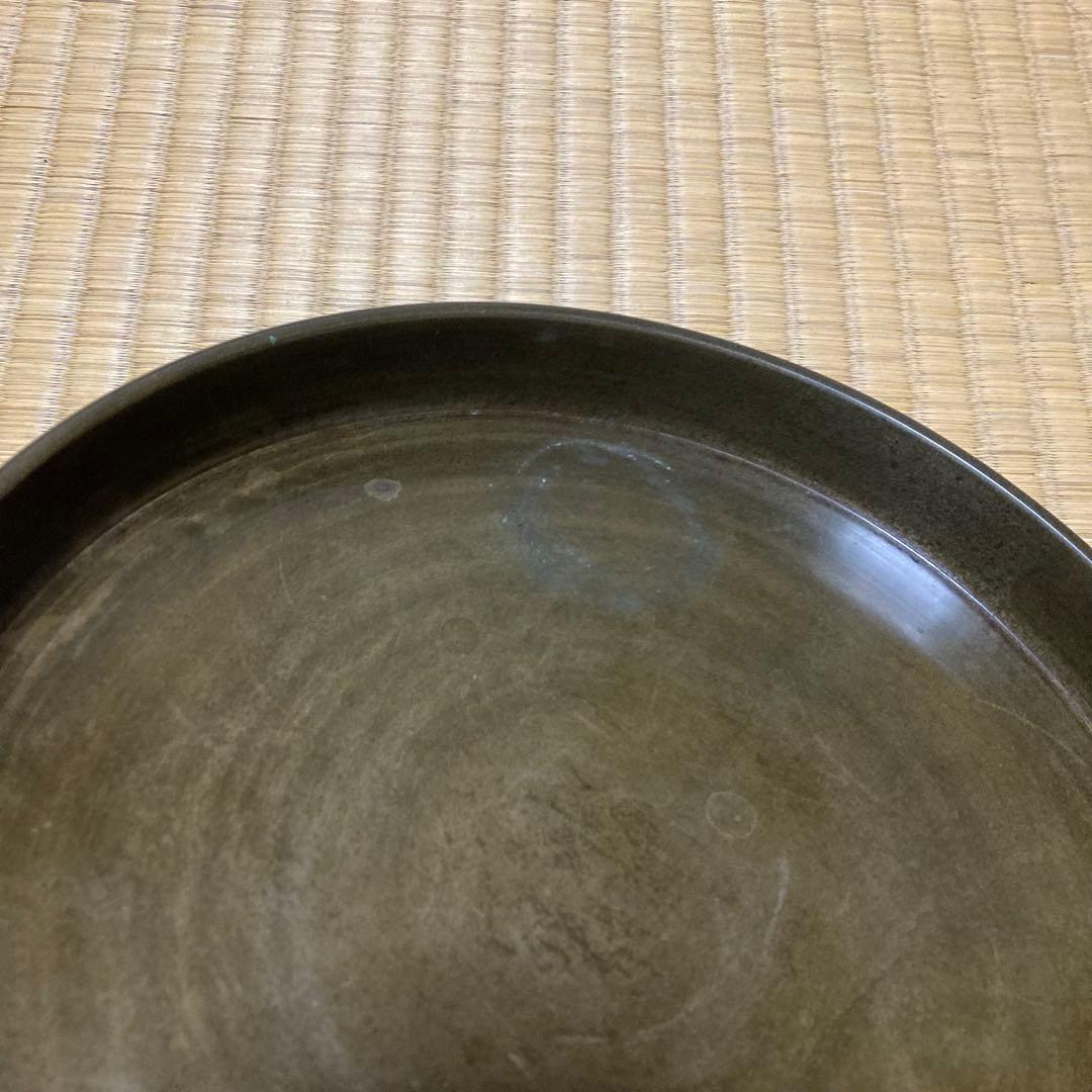 砂張盆？　お盆　金属　無地