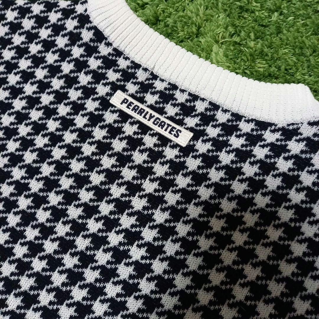 PEARLY GATES セーター ニット 千鳥柄 ジャガード パーリーゲイツ