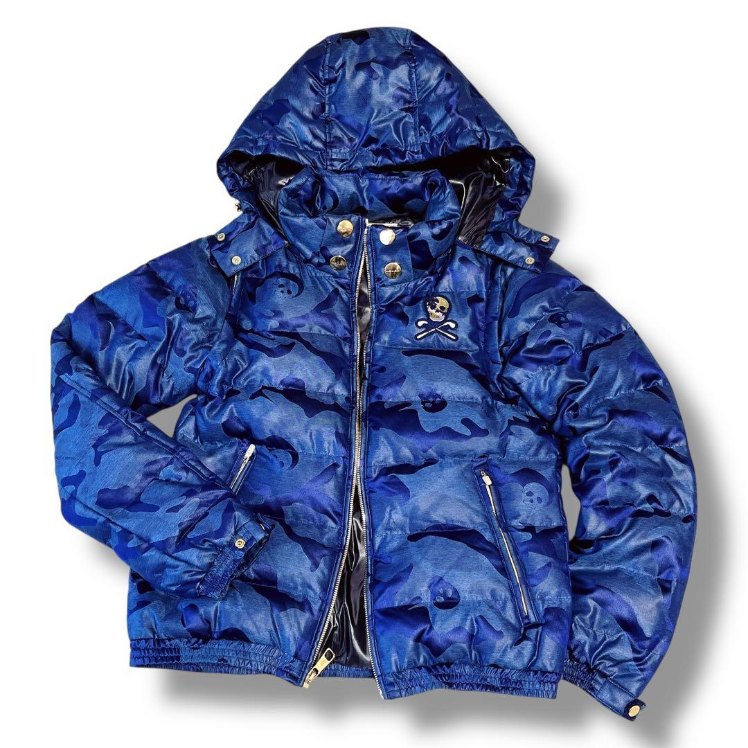 MARK & LONA ゴルフ 4way ダウンジャケット ベスト スカル 迷彩