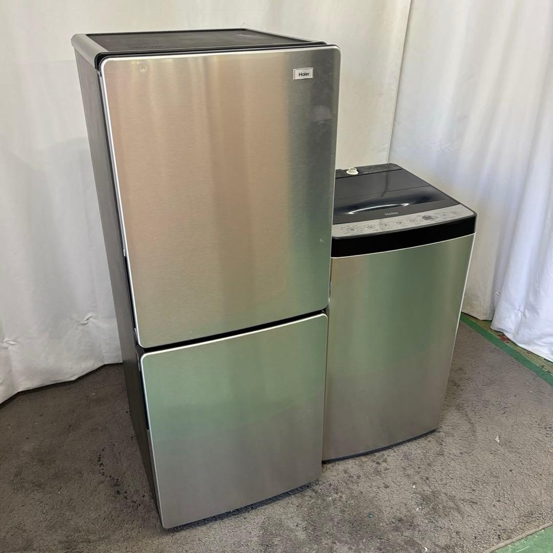 74❤️　冷蔵庫　洗濯機　Haier　一人暮らし　単身セット　安い　綺麗　設置無料