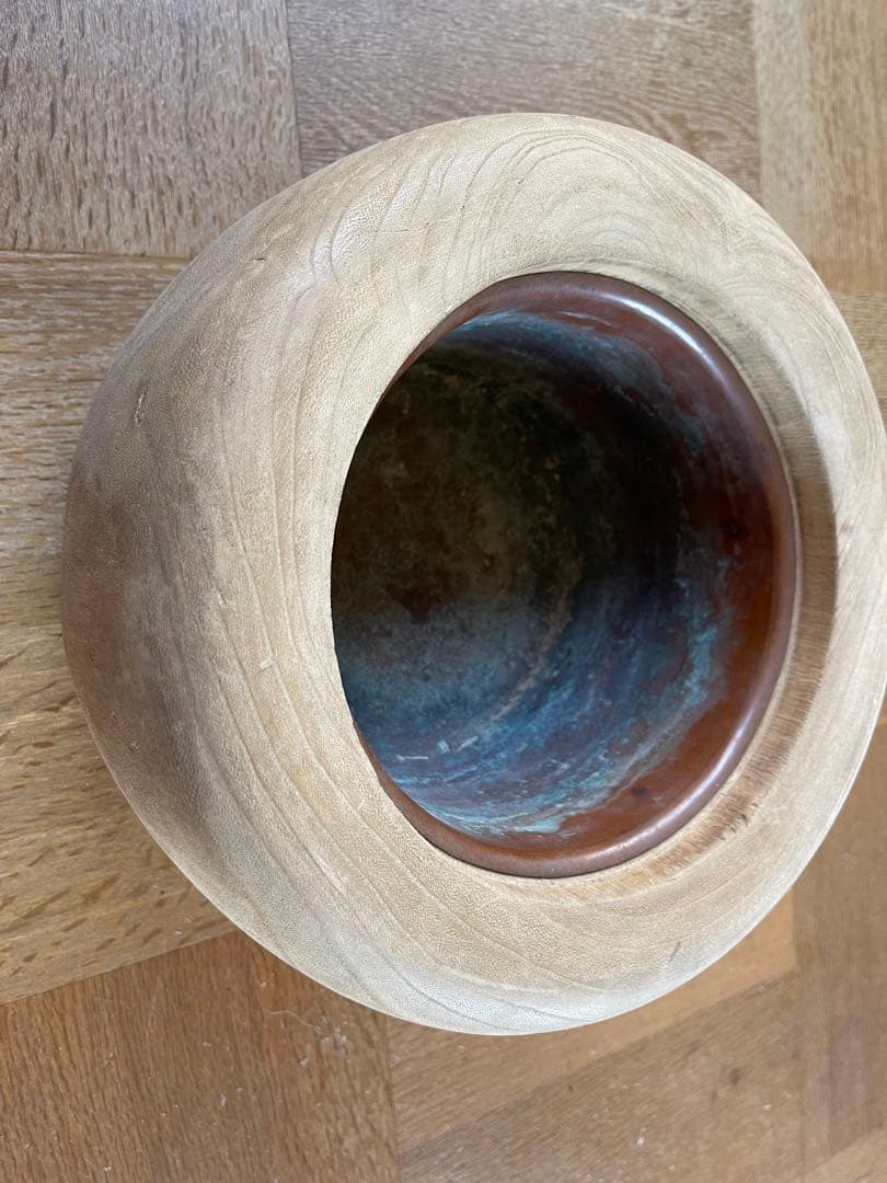 桐火鉢 火鉢 当時物 レトロ ビンテージ 2つセット 箱付き 古民具