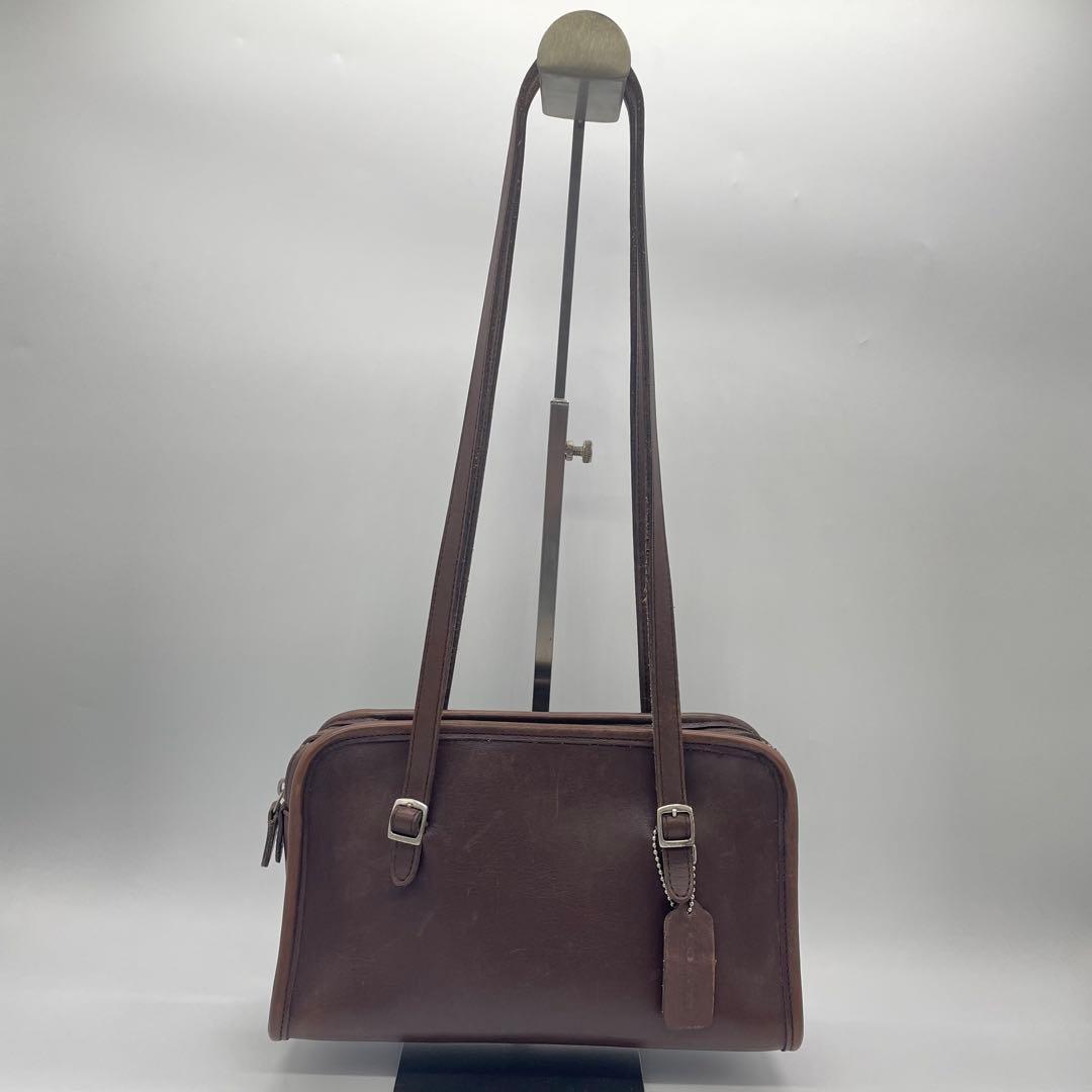 オールドコーチ　ショルダーバッグ　 希少9051 USA製 ブラウン