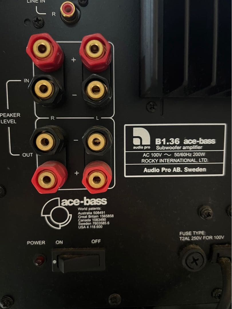 桃＊Audio pro B1.36 サブウーファー ace-bass