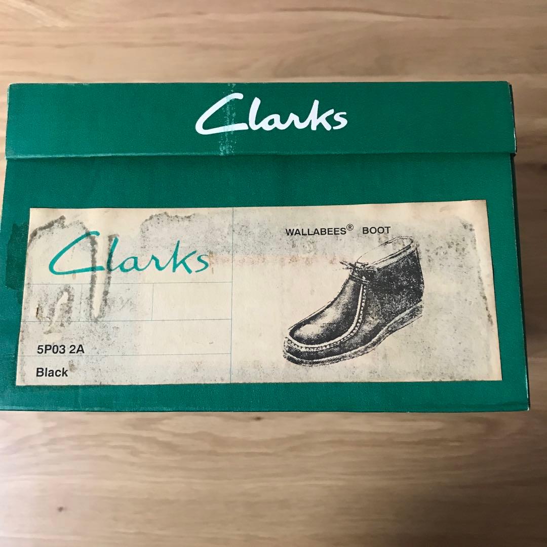 アイルランド製　クラークス　ワラビーブーツ　ブラック　レザー