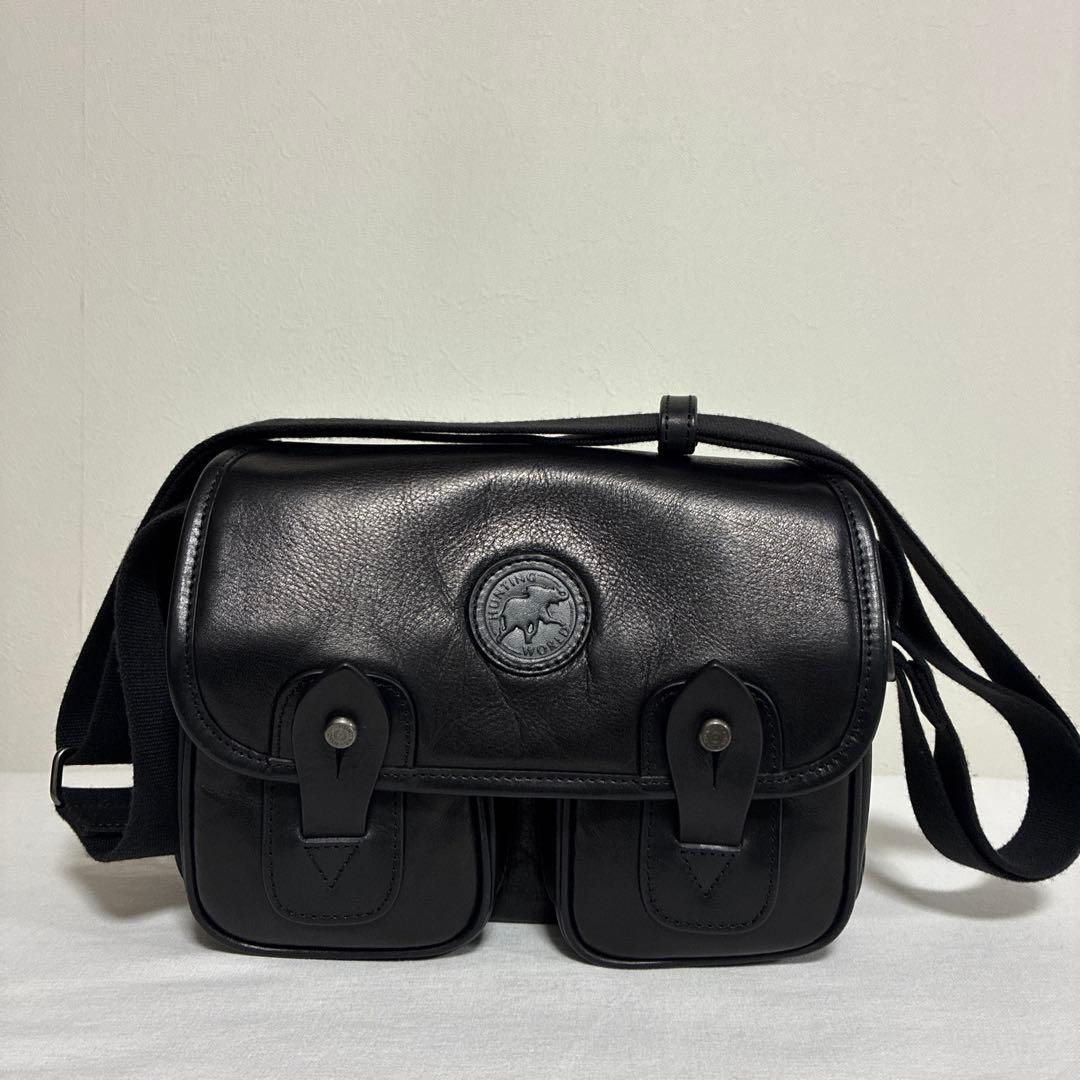 BEAMSF別注　HUNTING WORLD レザー キャリーオール S