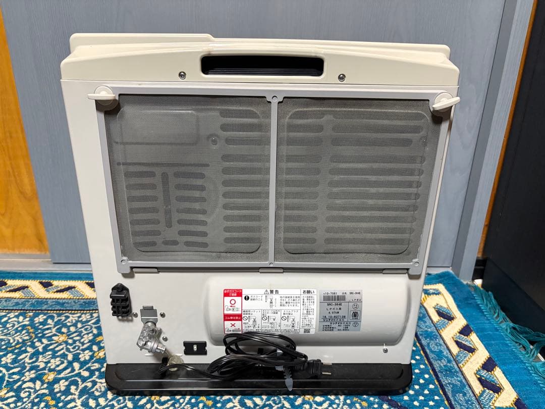 リンナイ☆ガスファンヒーター（プロパンガス・LPガス用）ホース付きですぐ使える