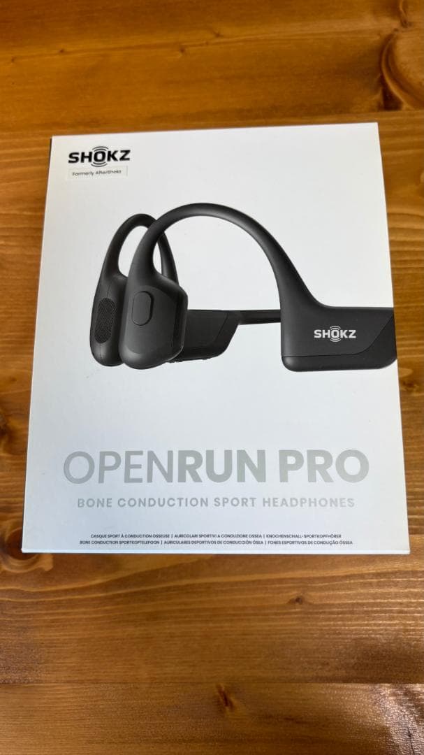 SHOKZ 骨伝導イヤホン ブラック 収納ケース付き