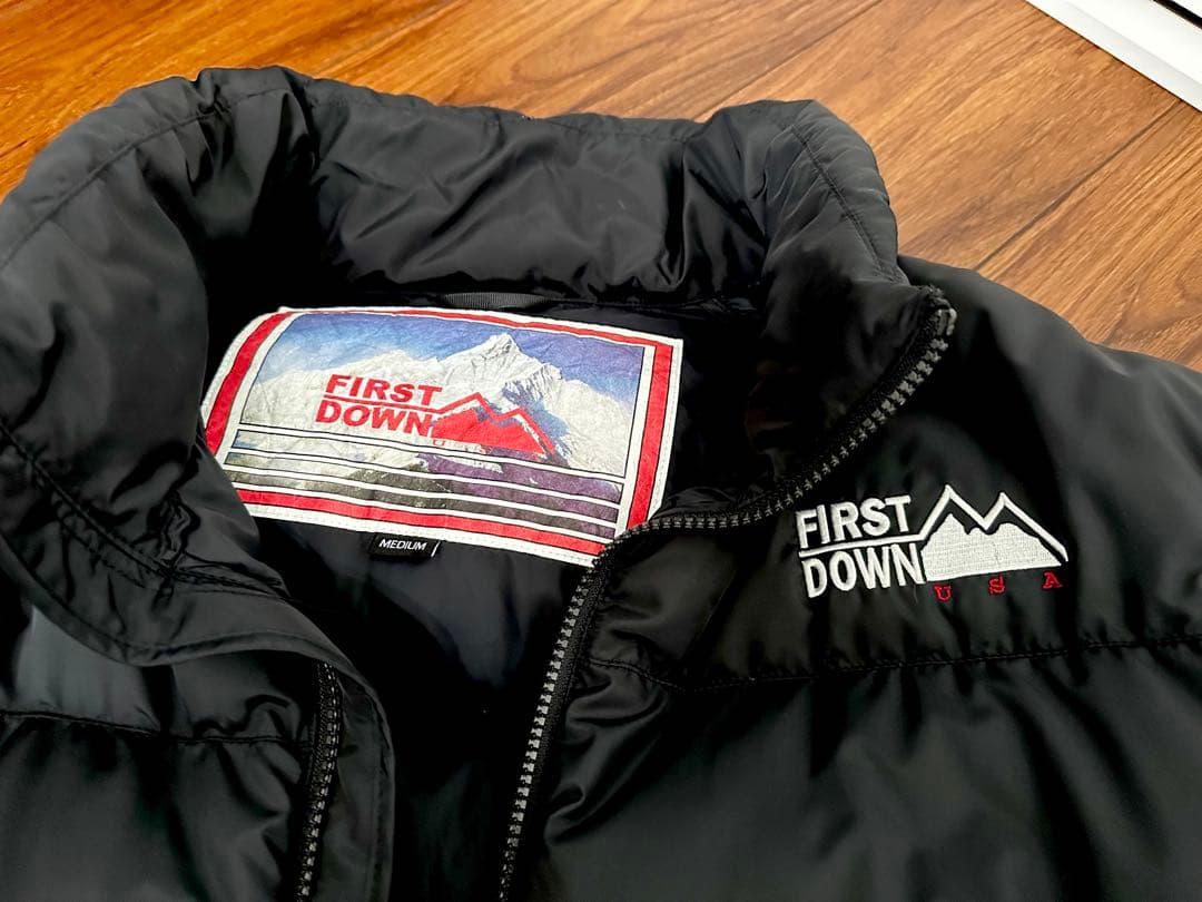 【超美品】FIRST DOWN／ファーストダウン 別注 バブルダウン 黒