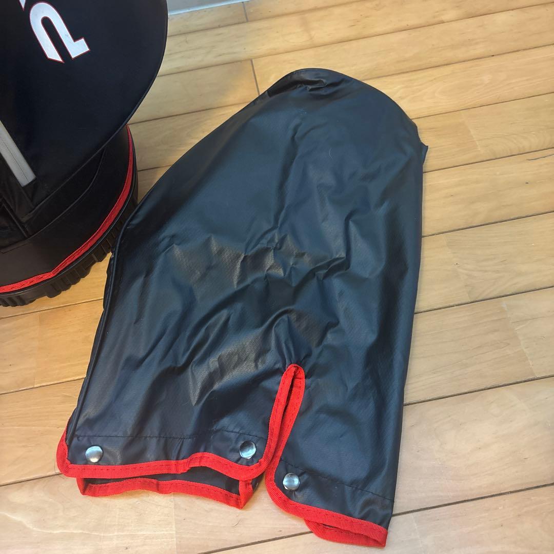 PYKES PEAK キャディバッグ 黒/赤