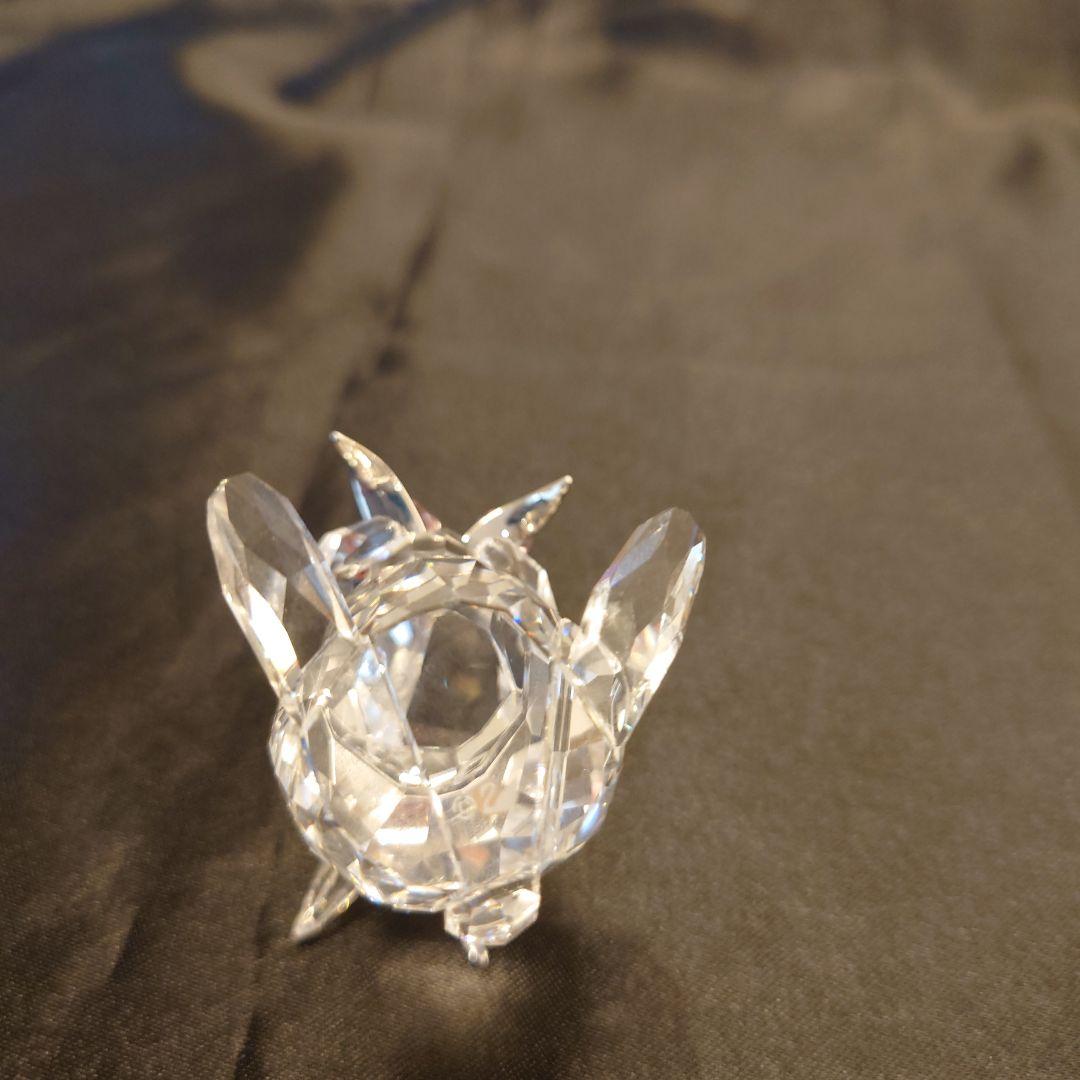 スワロフスキー　うさぎとチューリップ　うさぎ花束